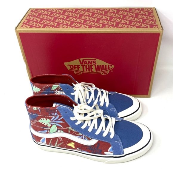 VANS Sk8-Hi 138 Decon Blue Beige Women's Suede Canvas Sneakers Size VN0A4BX2B6R - Picture 8 of 10